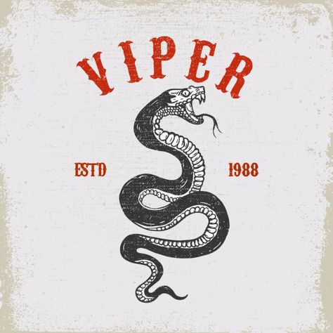 Viper Snake, Snake Illustration, Snake Logo, Snake Art, Grunge Background, Snake Design, Branding Design Inspiration, Free Vector Graphics, Free Vector Art