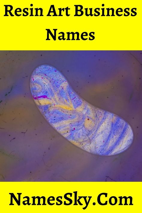 Looking for a unique and creative name for your resin art business? Check out these 10 ideas, along with tips on how to choose the perfect name for your brand. #resinart #businessnames#Names_For_Resin_Art_Business #Resin_Art_Instagram_Page_Names #Art_Names_For_Instagram_Page #Resin_Business_Name_Ideas Resin Art Instagram Page Names, Names For Resin Art Business, Resin Business Name Ideas, Resin Art Logo, Resin Art Business, Creative Business Names List, Buisness Name Ideas, Art Business Names, Cute Business Names