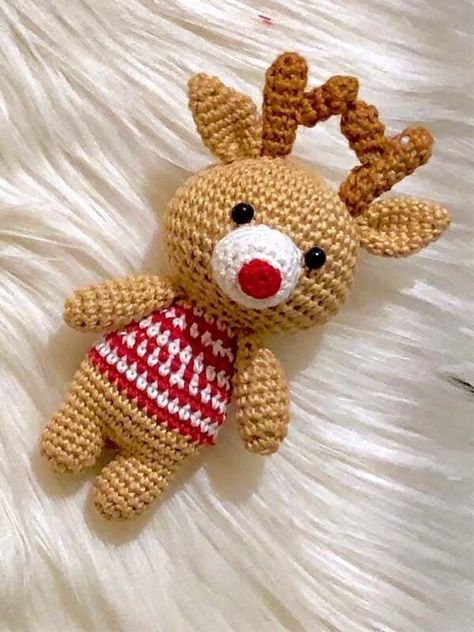 Half Double Crochet Decrease, Crochet Unicorn Pattern, Double Crochet Decrease, Crochet Decrease, Deer Pattern, Crochet Unicorn, Unicorn Pattern, Christmas Deer, Amigurumi Free