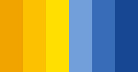 Golden Yellow And Blue Color Scheme » Blue » SchemeColor.com Yellow And Blue Color Palette, Colors Wheel, Pantone Azul, Blue Color Pallet, Yellow Color Palette, Yellow Pantone, Schematic Diagram, Yellow Palette, Hexadecimal Color