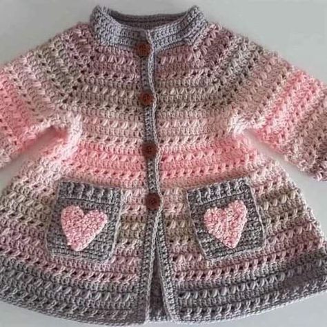 Diy Crochet Cardigan, Baby Cardigan Pattern Crochet, Crochet Baby Sweater Pattern, Crochet Baby Jacket, Crochet Baby Sweaters, Baby Cardigan Pattern, Crochet Summer Dresses, Crochet Baby Sweater, Baby Sweater Patterns