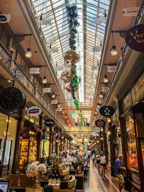 Sydney Shopping, Sydney Australia Photography, Sydney Aesthetic, Life Visualization, Sydney Summer, Sydney Australia Travel, City Sydney, Shopping Arcade, Australia Shopping