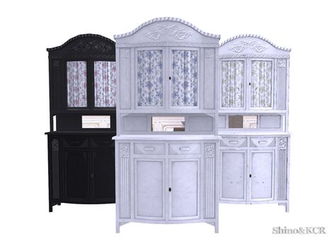 Sims 4 Shabby Chic, Dining Cupboard, Sims 4 Hair Male, Sims 4 Kitchen, Shabby Chic Dining, Sims4 Clothes, Sims 4 Cc Packs, Sims 4 Mods Clothes, Sims 4 Build