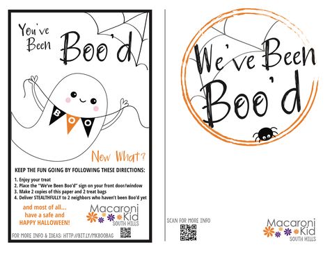 You've Been Booed Printable Free Templates, You've Been Booed Printable Free, You've Been Booed Ideas, You've Been Booed Free Printable, You've Been Booed Printable, Youve Been Bood, Boo Bags, Booed Printable, You've Been Booed