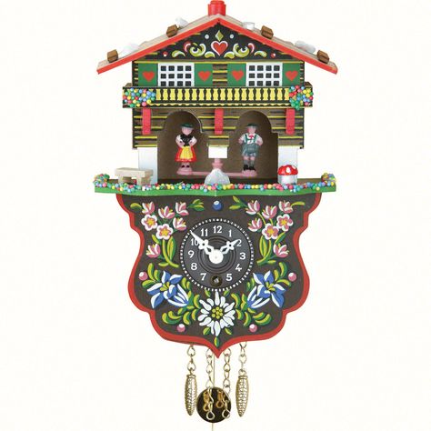 Cuckoo Clock 1-day-spring-movement Black Forest Pendulum Clock-Style 19cm by Trenkle Uhren Black Forest House, Swiss House, Novelty Clocks, Forest Clock, Clock Craft, Cuckoo Clocks, Forest Style, Pendulum Clock, Clock Shop