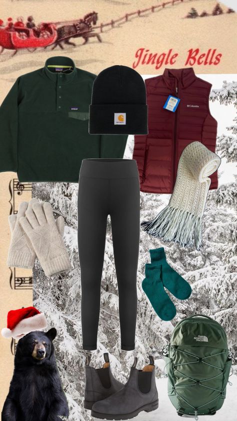 granola girl winter outfit Granola Girl Winter Outfits, Winter Granola Outfit, Granola Girl Winter, Granola Girl Outfits Winter, Fall Camping Outfits, Granola Girl Outfits, Outfit Shuffles, Granola Style, Girls Winter Outfits