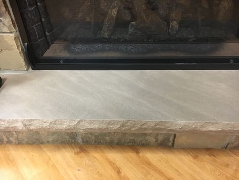 Polished Limestone Hearth Limestone Fireplace Hearth, Limestone Hearth, Fireplace Hearth Ideas, Hearth Ideas, Hearth Fireplace, Limestone Fireplace, Fireplace Hearth, Fireplace Ideas, Kitchen Storage