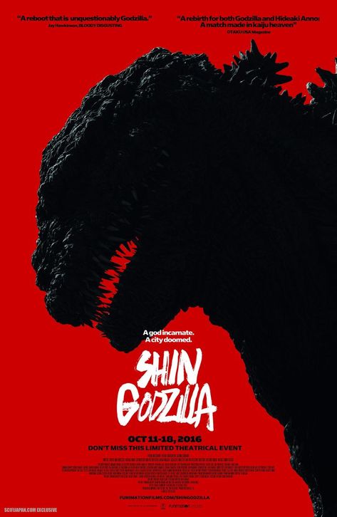 Shin Godzilla Poster, Famous Movie Posters, Shin Godzilla, Godzilla Wallpaper, All Godzilla Monsters, Best Movie Posters, Famous Monsters, Kaiju Art, Movie Covers