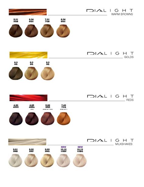 L'ORÉAL Professionnel - Color Chart DiaRichesse  DiaLight Loreal Toner Formulas, Loreal Formulas Hair Colors, Dia Light Loreal Chart, Loreal Hair Color Chart Brown Shades, Hair Color Chart Brown, Dialight Loreal, Professional Hair Color Chart, Loreal Hair Color Chart, Toner Formulas