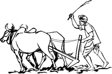 Essay on Indian Farmer for Students and Children | 500+ Words Essay https://www.aplustopper.com/an-indian-farmer-essay/  #IndianFarmerEssay #EssayonIndianFarmer Farmer Tattoo, Farmer Painting, Farmers Day, Human Sketch, Human Figure Sketches, India Painting, Psy Art, Art Village, Figure Sketching