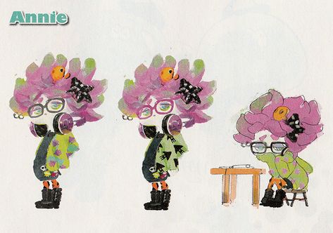 Splatoon Concept Art, Splatoon Costume, Pearl And Marina, Splatoon Art, Character Sheets, Character Sheet, Girls Characters, Character Designs, Splatoon