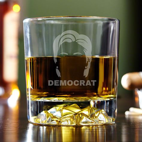 Politics can be stressful, but whiskey can help! Support her and support whiskey with this awesome whiskey glass. Laser engraved with Hillary's perfect coif and your favorite party Democrat. Bourbon Glasses, Home Wet Bar, Personalized Whiskey Glass, Engraved Whiskey Glass, Best Bourbons, Whiskey Tumbler, Whiskey Lover Gifts, F 15, Personalized Whiskey