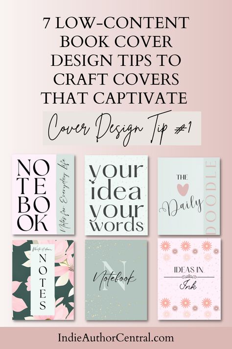 Are you a self-published author looking for creative ways to make your book stand out? Look no further! Discover 7 Low-Content Book Cover Design Tips to Craft Covers that Captivate! With these easy-to-follow suggestions, you'll learn how to create eye-catching KDP book covers that leave a lasting impression on readers. Kdp Cover Design, Selling Journals, Book Cover Design Ideas, Doodle Notes, Book Stand, Book Writing, Book Stands, Published Author, Color Psychology