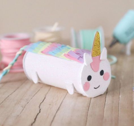 Toilet Paper Roll Crafts Unicorn, Toilet Paper Roll Unicorn, Unicorn Crafts Diy, Unicorn Crafts For Kids, Toilet Paper Tubes, Sparkle Crafts, Unicorn Diy, Origami Templates, Unicorn Craft