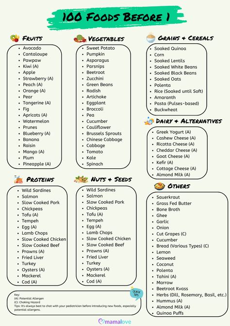 As a parent, I know how exciting and challenging it can be to introduce solid foods to your baby. That’s why I’ve created the “100 Foods Before 1” list to make the baby-led weaning process simple and fun. 100 Foods To Try Before 1, 100 Before 1 Foods, 100 Before 1 Blw, Baby Led Weaning Chart, When To Introduce Foods To Baby, 1st Foods For Baby, Baby Led Weaning First Foods Chart, Baby Weaning Chart, Blw 100 First Foods