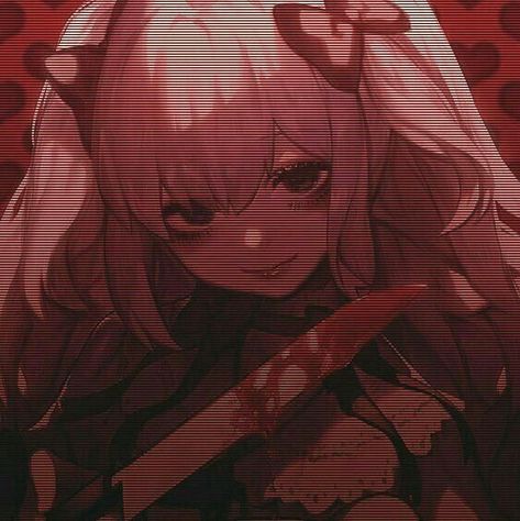 Arte Do Kawaii, Red Icons:), Gothic Anime, Anime Profile, Creepy Cute, Dark Anime, Cute Icons, Dark Aesthetic, Aesthetic Art