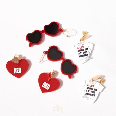 A Lot Going on at the Moment Shirt RED Taylor Swift Earrings, Eras Tour, Taylors Version, Swiftie Gift, Eras Tour Outfit, Swiftie Merch - Etsy Belgium Taylor Swift Earrings, Crazy Earrings, Red Sunglasses, Red Taylor, Acrylic Earrings, Chandelier Earrings, Resin Jewelry, Clay Earrings, Swift