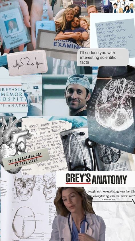 Grey's Anatomy Aesthetic Wallpaper, Greys Anatomy Aesthetic, Grey's Anatomy Wallpaper Iphone, Anatomy Aesthetic, Grey's Anatomy Doctors, Grey Quotes, Greys Anatomy Characters, Grey's Anatomy Quotes, Medical School Inspiration