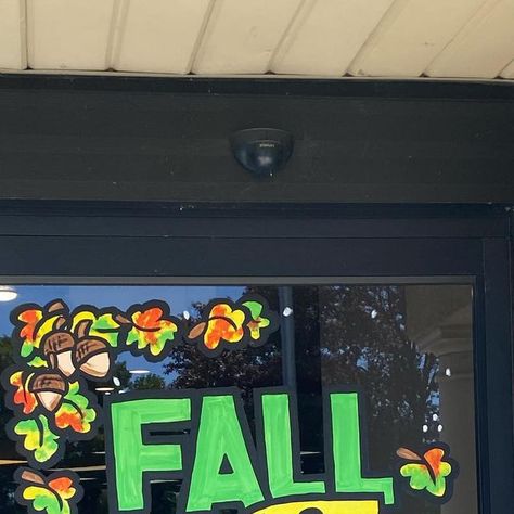 Thanksgiving Window Painting, Fall Window Painting, Painted Window Art, 2023 Image, Window Paint, Fall Windows, Window Mural, Provo Utah, Instagram Image