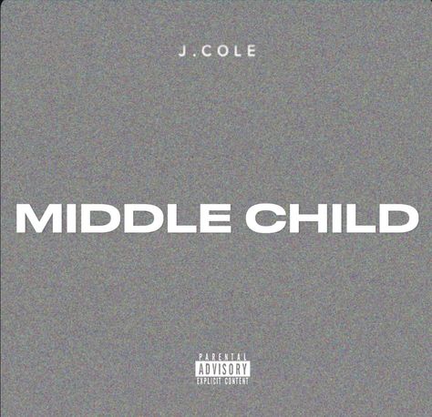 J Cole Albums, Rap Album Covers, Cool Album Covers, Rap Albums, Iconic Album Covers, Music Album Covers, Middle Child, J Cole, Music Album Cover