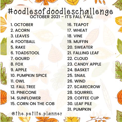 Doodle Prompts, Doodle Challenge, Oodles Of Doodles, Drawing Challenges, 30 Day Drawing Challenge, Journal Challenge, Doodle Pages, Drawing Exercises, Fun Printables