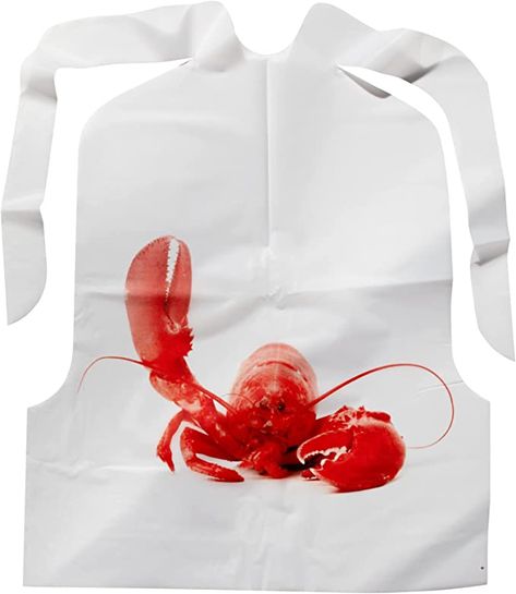 Amazon.com: 25 Pack of Lobster Dining Bibs - Soft Comfortable Disposable Seafood Bibs - Adult Size 20 x 15 Inch Bibs : Industrial & Scientific Bibs, Size 20, Seafood, Free Shipping