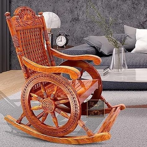 Relax Chair, Wooden Rocking Chair, Wooden Rocking Chairs, Wheel Chair, Wheel Design, Relaxing Chair, Shared Bedrooms, Home Tv, Home Entertainment