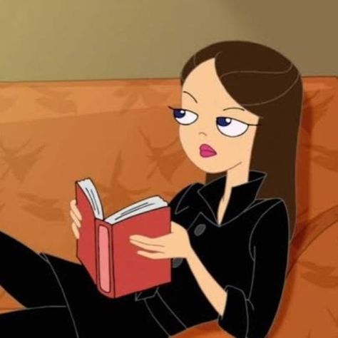 Vanessa Phineas And Ferb Icon, Iconic Brunette Movie Characters, Cartoon Screencaps, Vanessa Doofenshmirtz, Characters Reading, Photos Cartoon, Childhood Crushes, Phineas Y Ferb, Cartoon Profile