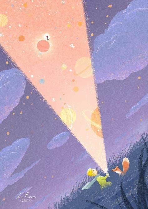 The Little Prince Aesthetic, Little Prince Aesthetic, The Little Prince Wallpaper, Little Prince Wallpaper, Little Prince Painting, Little Prince Illustration, The Little Prince Art, Little Prince Poster, Art Painting Easy