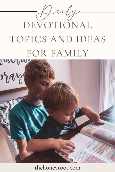 Daily Devotional Topics and Ideas for Family How To Do Devotions, Family Devotions With Kids, Family Devotional Ideas, Devotional Topics, Bible Teaching, Family Devotions, Bible Devotions, Bible Teachings, Bad Timing