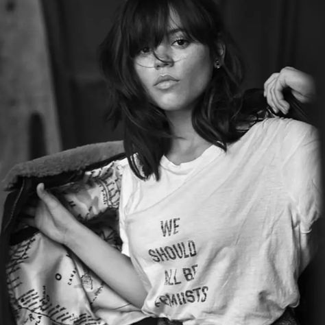 Dior Feminism quote tee series from FW17 Happy Birthday Angel, Madame Figaro, Feminist Quotes, Jenna Ortega, American Actress, Street Style Women, Favorite Celebrities, Pretty Woman, Natural Makeup