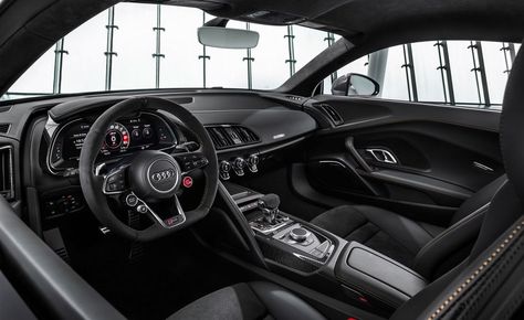 2020 Audi R8 Decennium interior Audi R8 Interior, Audi R8 V10 Plus, Audi A, V10 Engine, Bronze Wheels, Black Audi, R8 V10, Audi R8 V10, Audi Sport