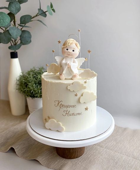 Baptismal Cake Design, Minimalist Baptismal Cake, Cake For Baptism Boy, Cake For Baptism Girl, Christianing Cakes Girl, Torta Za Krstenje, Baptismal Cake Girl, Baptismal Cake Boy, Baptismal Cake Boy Simple