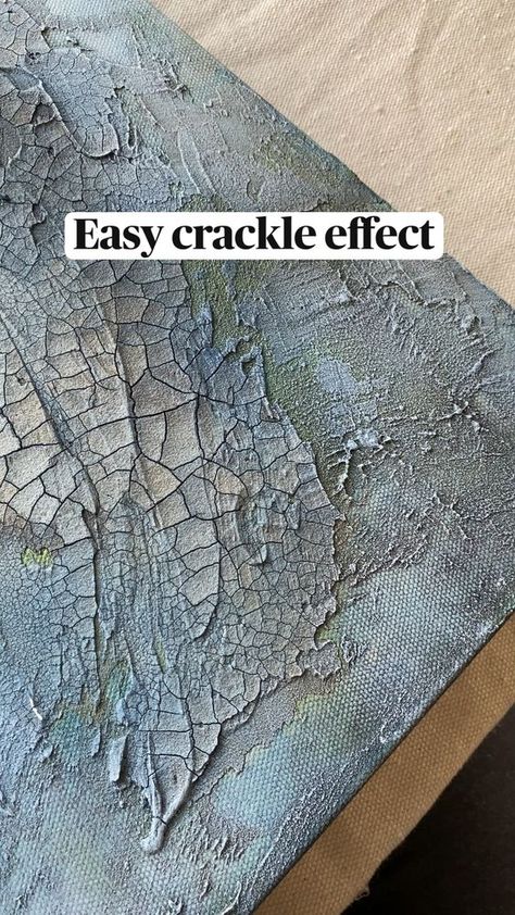 Difficulty: Easy     Golden Crackle Paste Aged Paint Techniques, Backyard Cement, Easy Art Tutorials, Acrylic Paste, Cool Abstract Art, Texture Painting Techniques, Resin Mirror, Lovers Images, Abstract Techniques