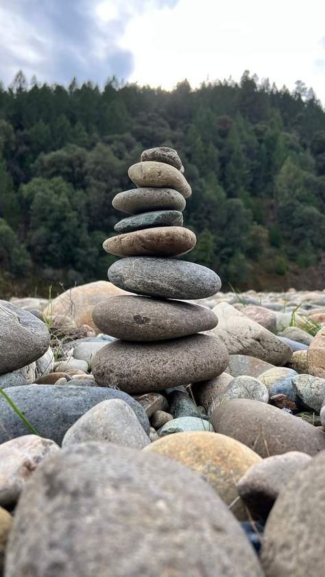 Rock Towers Stacked Stones, Rock Stacking, Stacked Rocks, Balanced Rock, Stacked Stone, Writing Ideas, River Rock, Springs, Art Inspiration