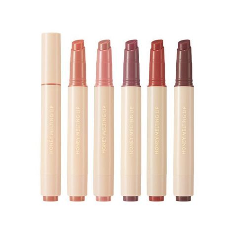 NATURE REPUBLIC - Honey Melting Lip - 5 colors | YesStyle Apply Lip Gloss, Lip Oils, Camellia Japonica, Peach Juice, Nature Republic, Red Pomegranate, Primrose Oil, Soft Pink Color, Evening Primrose Oil