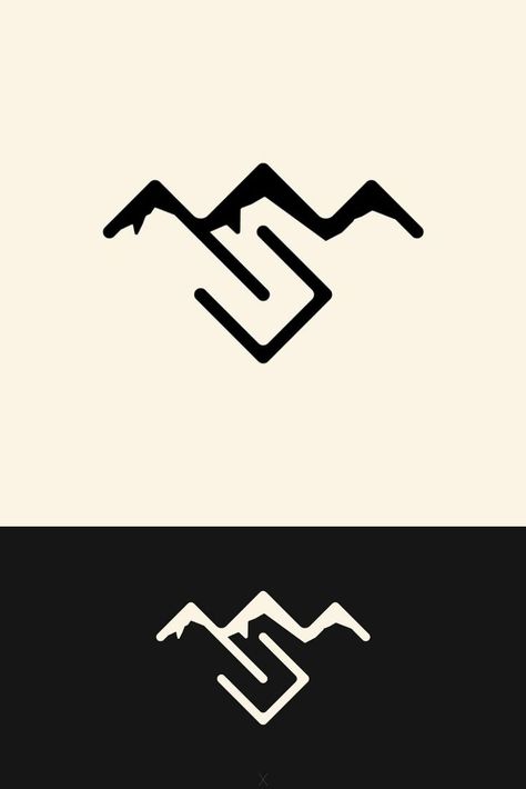 Mountains Logo Design, Mountain Logo Ideas, House Signage, Logo Montagne, Electrical Logo, Graphic Design Terms, Valley Logo, Mountains Logo, S Letter Logo