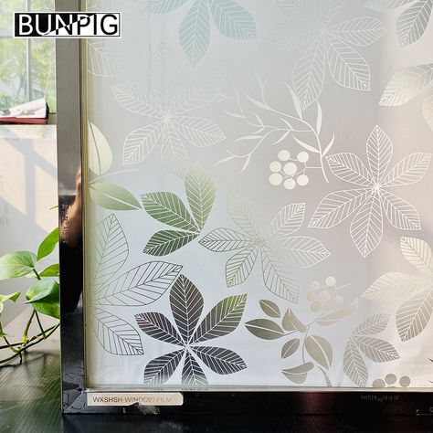 Window Stickers Privacy, Glass Partition Designs, Etched Glass Door, Stained Window, Privacy Window, Number 30, Winter Window, Bohemian Room, Diy Winter