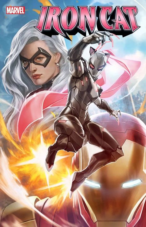 Iron Cat #1 | Variant cover art by Skan Srisuwan Cat Armor, Iron Cat, Black Cat Felicia Hardy, Marvel Heroines, Felicia Hardy, Bd Art, Black Cat Marvel, Marvel Characters Art, Arte Dc Comics