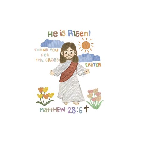 Easter Sunday Drawing, Happy Easter Images Jesus Risen, Happy Easter Drawing, Easter Sunday Jesus, Easter Images Jesus, Happy Easter Jesus, Easter Drawing, Holly Bible, Jesus Christ Illustration