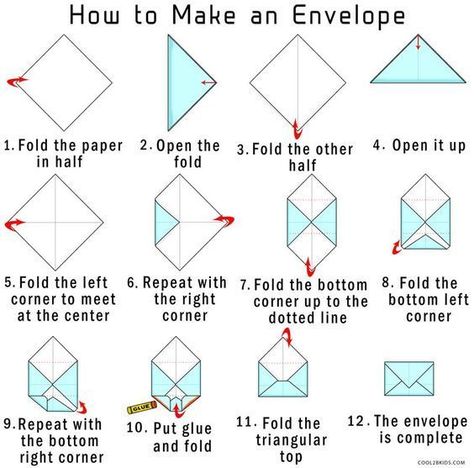 DIY Easy Origami Envelope Envelope From Paper, Shoe Closets, Make An Envelope, Origami Envelope, طابع بريدي, Diy Shoe, How To Make An Envelope, Pen Pal Letters, Diy Envelope