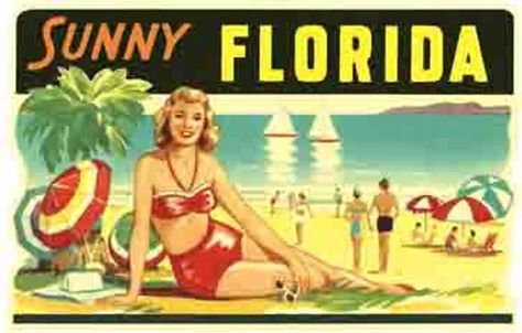 Vintage 1950's Style Sunny Florida FL Beach Retro Travel | Etsy Colombia 1950 Style, Fl Beaches, Vintage Sunnies, Florida Travel Guide, Florida Vintage, Bradenton Florida, Melbourne Florida, Melbourne Beach, Seaside Beach