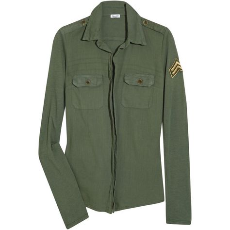 Military-style cotton shirt Splendid (3.140 RUB) ❤ liked on Polyvore featuring tops, blouses, shirts, women, splendid, green shirt, embroidered shirts, olive green long sleeve shirt, military shirts and long sleeve cotton tops Long Sleeve Cotton Tops, Green Long Sleeve Shirt, Embroidered Shirts, Green Long Sleeve, Shirts Women, Military Style, Green Shirt, Embroidered Shirt, Military Fashion