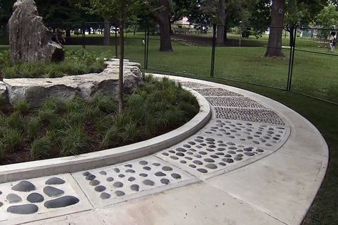 Reflexology Pathway, Reflexology Path, Concrete Ramp, City Drawings, Sensory Pathways, Flagstone Path, Outdoor Gathering Space, Healing Garden, Sensory Garden