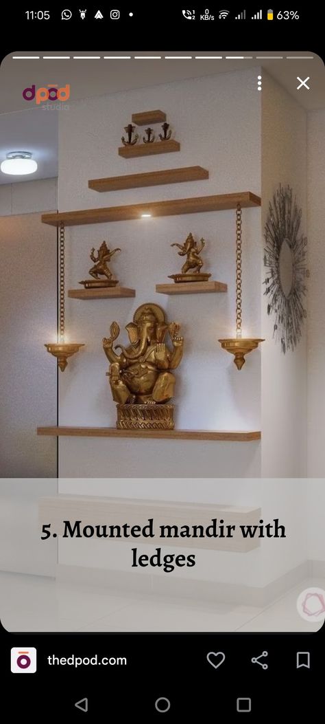 Hanging Altar At Home, Hanging Altar, Temple Design For Home, Temple Design, Home Entrance Decor, Entrance Decor, House Entrance, Entrance, Temple