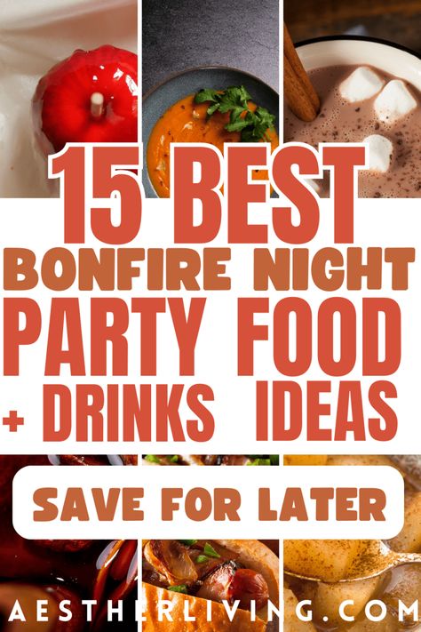 Food For Outdoor Concert, Snacks For A Bonfire Party, Late Night Party Food, Bonfire Movie Party Ideas, Bonfire Snacks Ideas, Food For Bonfire Party, Halloween Bonfire Party Food, Fall Bonfire Party Ideas Food, Bonfire Food Ideas Parties