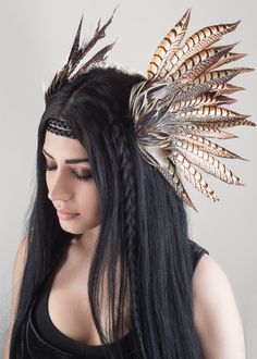 Drawing Tricks, Burning Man Costume, Feather Headpiece, Feather Headdress, Black Love Art, Black Love, Larp, Belly Dance, Headdress