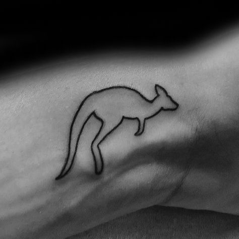 Australian Tattoo Ideas, Aussie Tattoo, Kangaroo Tattoo, Australia Tattoo, Australian Tattoo, Basic Tattoos, Literary Tattoos, Animal Ideas, Special Tattoos