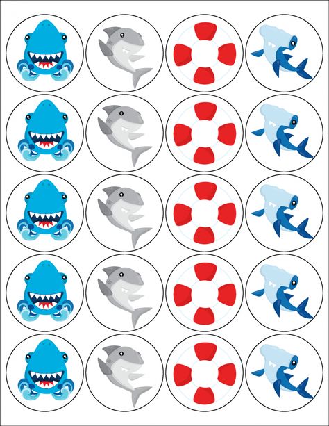 Free Shark Cupcake Toppers perfect for any shark theme party or for shark week.Download and print.and use for cupcakes or tape to a paper straw. www.thisolemom.com  #sharkweek #sharkparty #sharkbirthday #sharkprintable #printables #birthday #sharkdrink Blue Shark Drink, Shark Drink, Shark Week Drinks, Shark Cupcake Toppers, Shark Theme Party, Curacao Drink, Shark Cupcakes, Shark Week Party, Cupcake Toppers Free