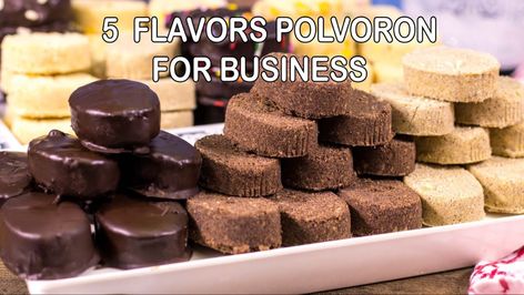 POLVORON IN 5 FLAVORS BEST & EASY BUSINESS RECIPE | HOW TO MAKE - YouTube Ube Polvoron Recipe, Polvorones Recipe, Food Safety And Sanitation, Brownie Packaging, Philippines Food, Cake Hacks, Bakery Packaging, Filipino Desserts, Filipino Dishes